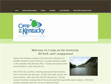 Tablet Screenshot of camponthekentucky.com